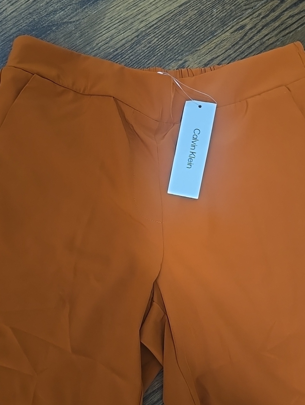 Calvin Klein Women's Orange Slim Dress Pants